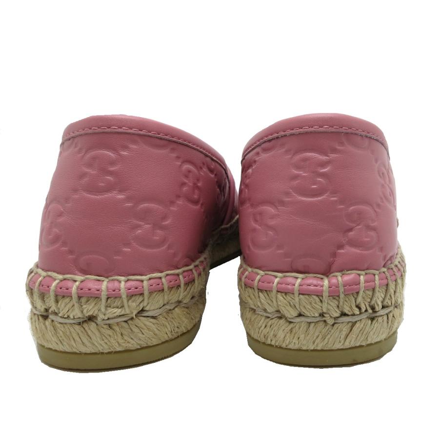 飯能本店］GUCCI グッチ シグネチャー レザー エスパドリーユ 454703