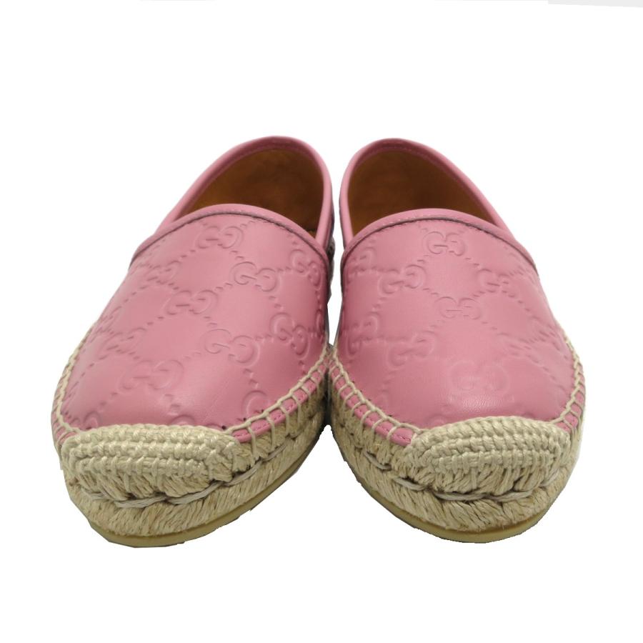 飯能本店］GUCCI グッチ シグネチャー レザー エスパドリーユ 454703