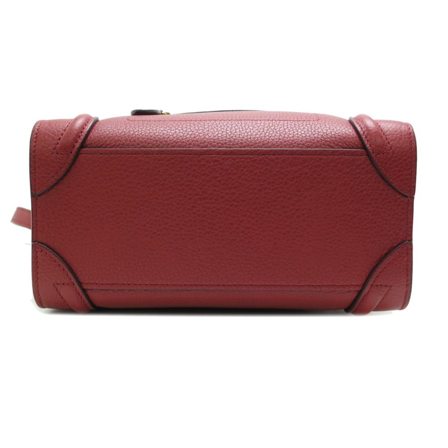 人気モデル✨セリーヌ　ナノショッパー　2wayバッグ　レッド CELINE セリーヌ ラゲージ ナノショッパー ショルダーバッグ