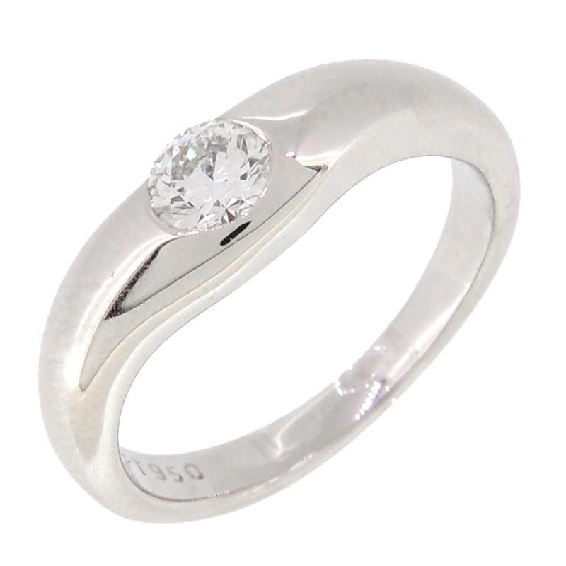 上質で快適 ティファニー エルサペレッティ カーブドバンド ダイヤモンド リング 指輪 Pt950プラチナ Tiffany Co 8号 レディース 中古 飯能本店 Dh 受賞店舗 Www Kslcity Com My