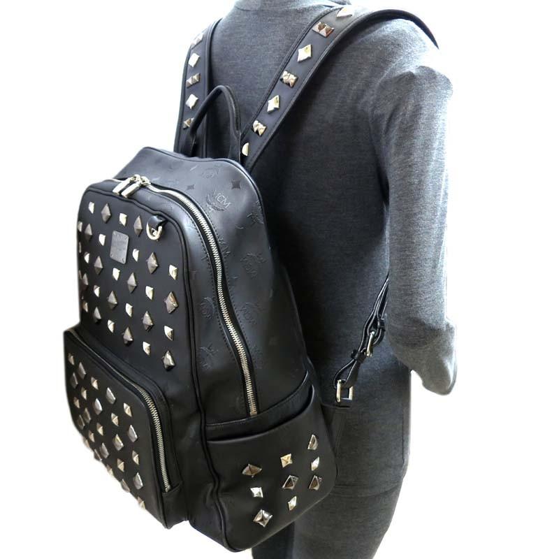 エムシーエム スタッズバックパック Mmk1svh01bk001 リュック デイパック Pvc Mcm ブラック レディース メンズ 中古 飯能本店 Dh Dh Ds大黒屋 通販 Yahoo ショッピング