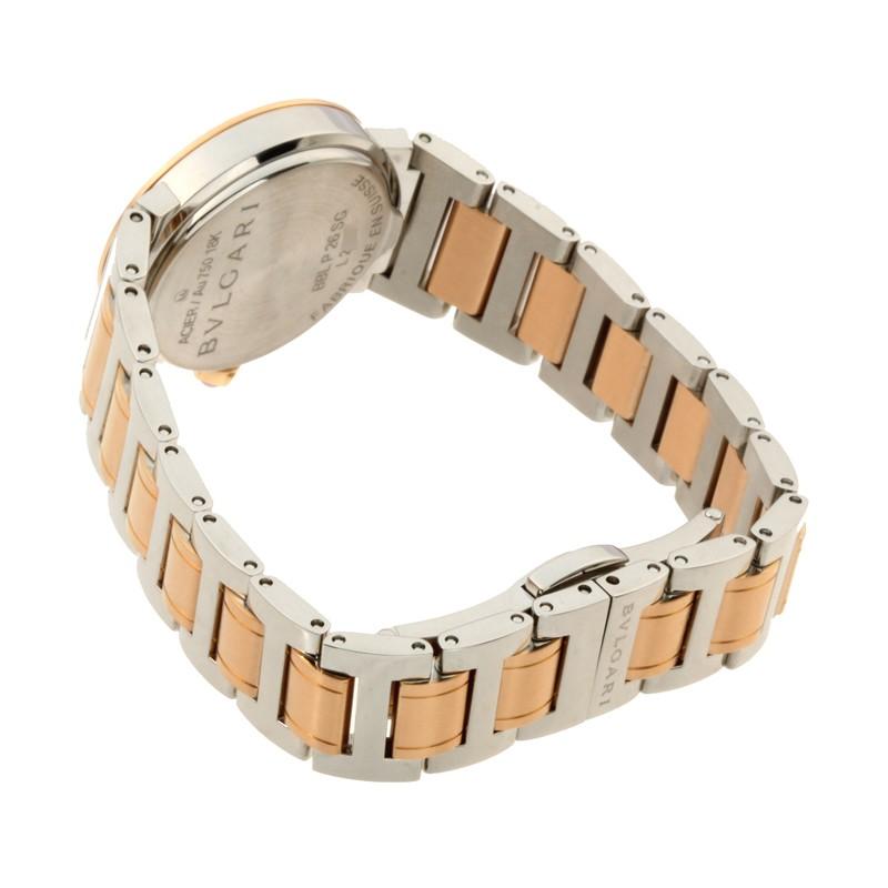 BVLGARI シルバー 時計 ダイヤモンド付き BVLGARI ブルガリ BZ22S B-zero1 12Pダイヤ クォーツ レディース
