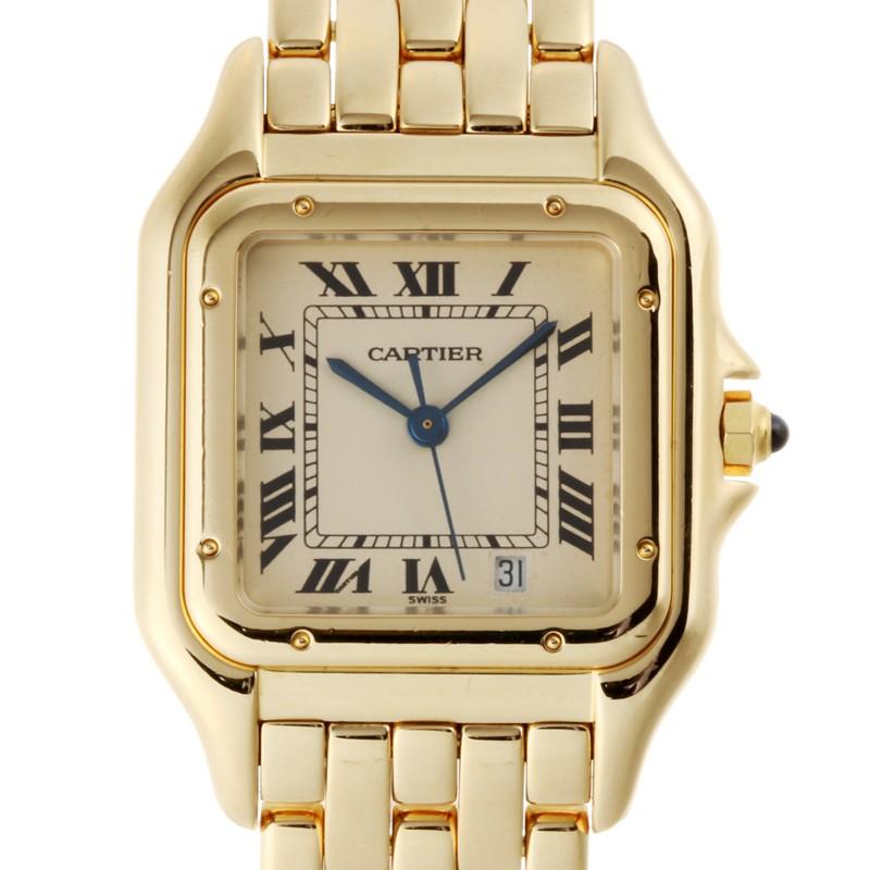 カルティエ パンテール LM 腕時計 750イエローゴールド CARTIER アイボリーローマン文字盤 メンズ 中古 (銀座店)/DH55591  :DH55591:DS大黒屋 - 通販 - Yahoo!ショッピング