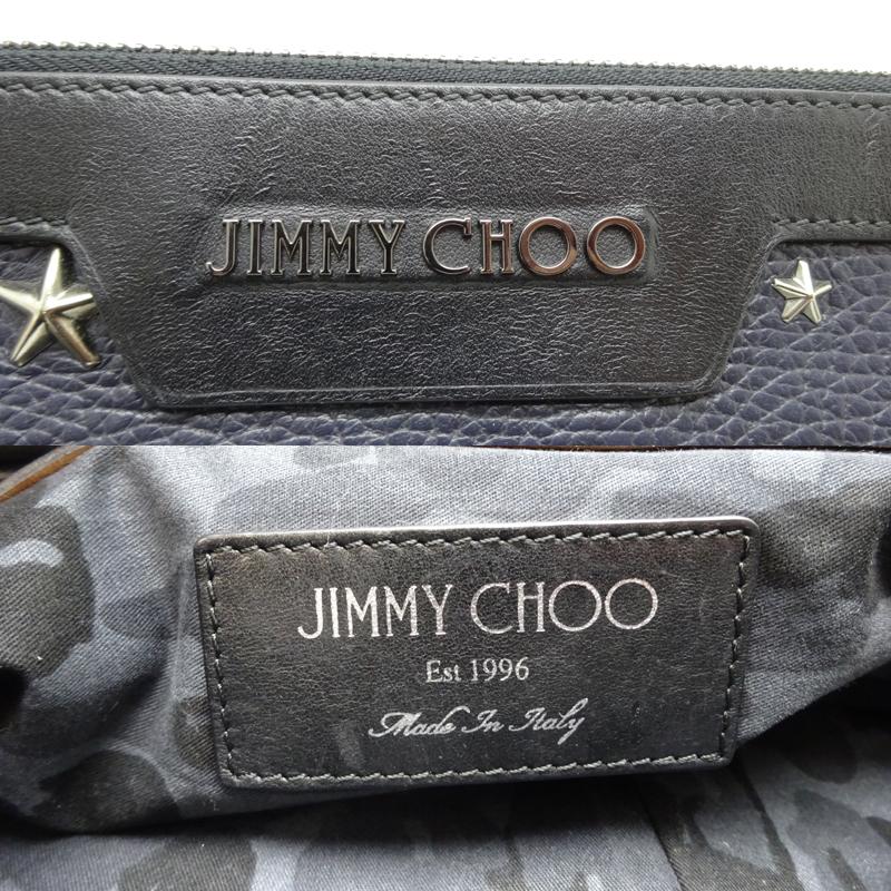 ［飯能本店］JIMMY CHOO ジミーチュウ スタースタッズ　クラッチバッグ クラッチバッグ レザー ブラック（黒） DH56032｜dsdaikokuya｜05