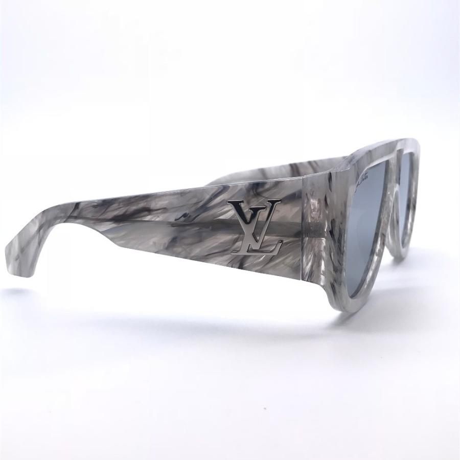 LOUIS VUITTON Acetate Selby Sunglasses Z1248E White Marble 849525