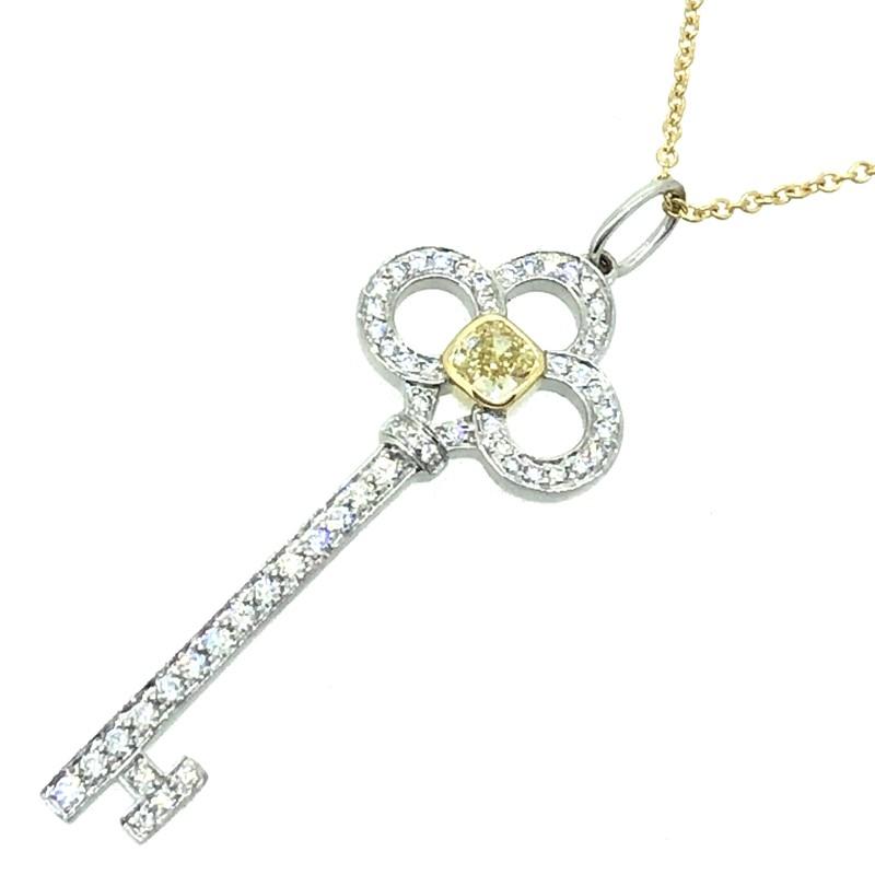 TIFFANY&Co.ティファニークラウンキー ダイヤモンドネックレス