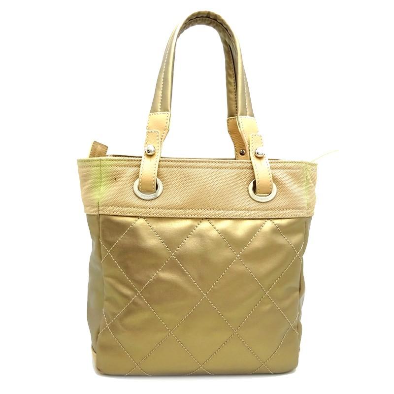 お値下❗️CHANEL パリビアリッツトート　ゴールド　ビジネス　スポーツ お値下❗️CHANEL パリビアリッツトート ゴールド ビジネス スポーツ