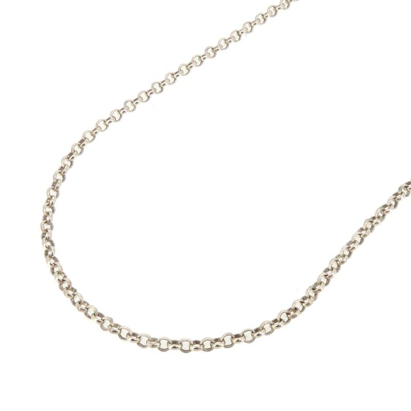 芸能人愛用 ロールチェーン クロムハーツ 18インチ 飯能本店 Dh 中古 メンズ Hearts Chrome シルバー925 ネックレス メンズアクセサリー Dagl Tg