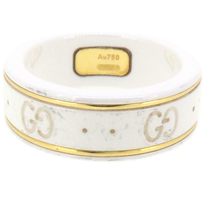グッチ　GUCCI　ホワイトゴールド　リング Amazon.co.jp: [グッチ] GUCCI K18 ホワイトゴールド アイコン