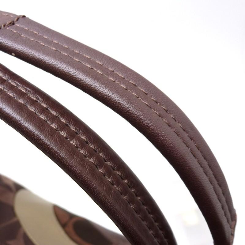 美品　A4収納　コーチ　トートバッグ　パッチワーク　レザー　茶　ブラウン COACH コーチ パッチワーク F20013 トートバッグ レザー