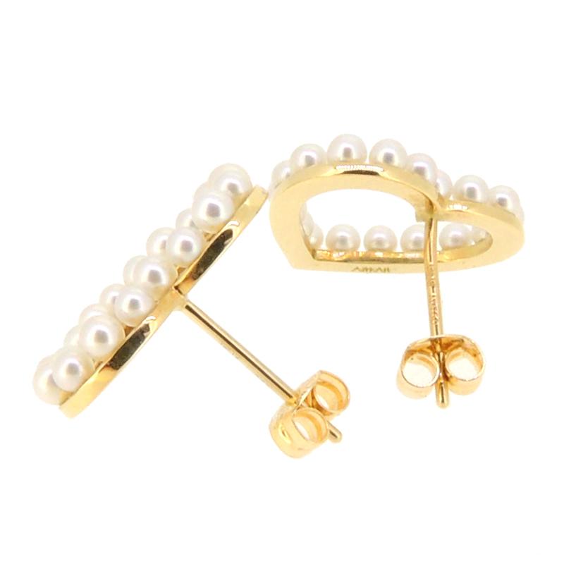 アーカー　k18ピアス 美品 AHKAH アーカー ピアス ダイヤモンド K18