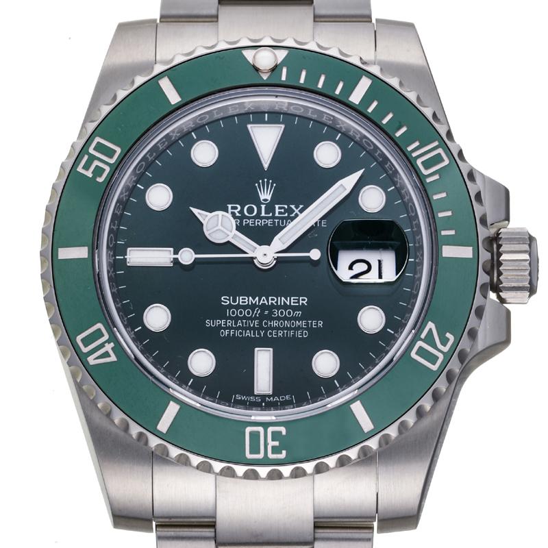 ロレックス サブマリーナー デイト ランダム番 lv 腕時計 ステンレススチール Rolex グリーン文字盤 メンズ 中古 飯能本店 Dh Dh Ds大黒屋 通販 Yahoo ショッピング