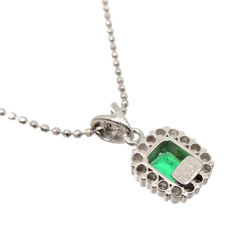 飯能本店］Non Brand ノンブランド Pt900 Pt850 エメラルド