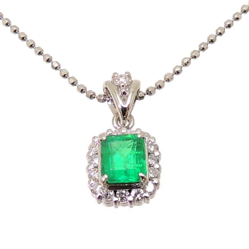 飯能本店］Non Brand ノンブランド Pt900 Pt850 エメラルド