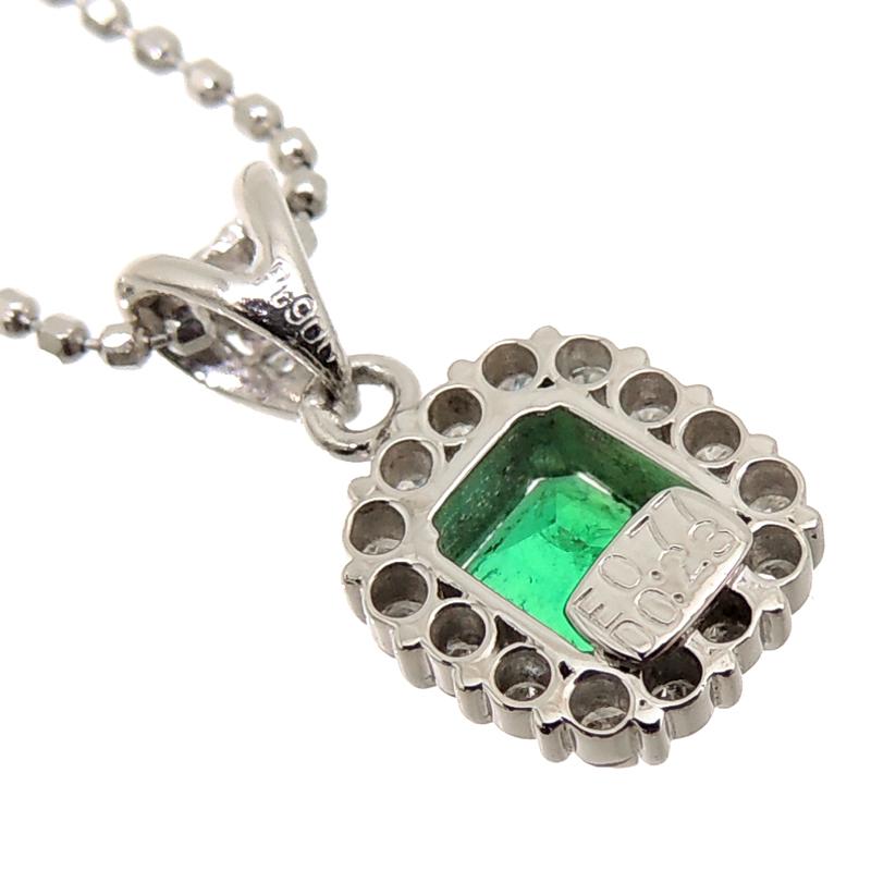 飯能本店］Non Brand ノンブランド Pt900 Pt850 エメラルド