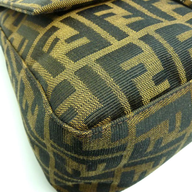 売り切れ必至 フェンディ ズッカ柄 マンマバケット ショルダーバッグ キャンバス レザー Fendi ブラウン レディース 中古 銀座店 Dh60711 目玉 送料無料 Www Skylanceronline Com