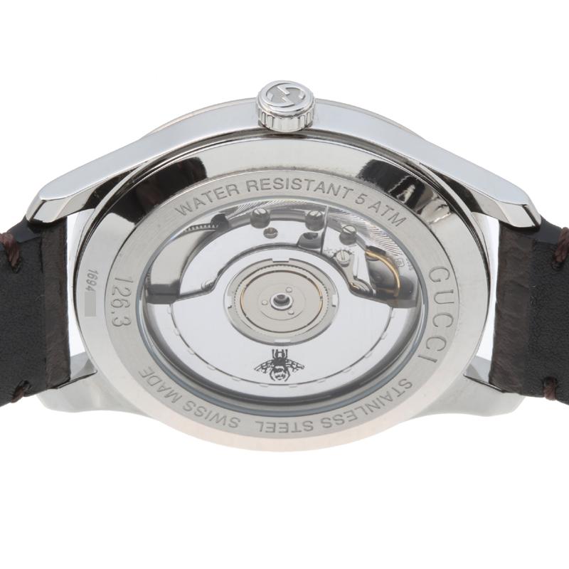 GUCCI オートマチック 腕時計 ステンレススチールautomatic GUCCI オートマチック 腕時計 ステンレススチール