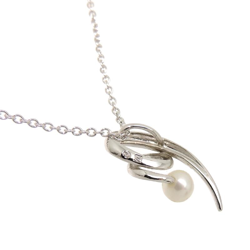 飯能本店］TASAKI タサキ（田崎真珠） SV パール ネックレス シルバー