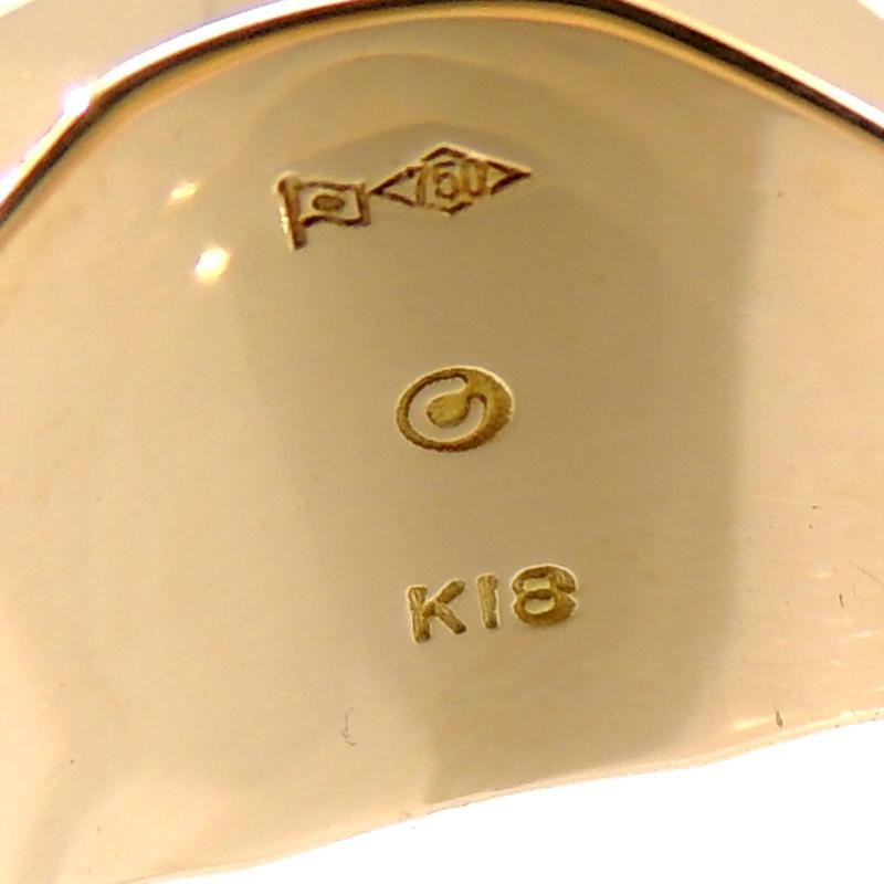 K18/印台リング　新品仕上げ済み　値下げ不可 K180_3ct_e4f654e5-2ee2-4648-