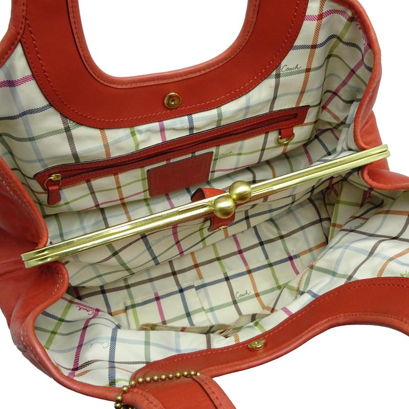 COACH（コーチ） ［飯能本店］COACH プリーティッド サッチェル がま口