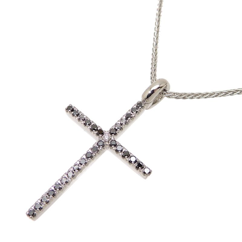 注目のブランド ダミアーニ 750wg 銀座店 Dh635 中古 レディース Damiani 750ホワイトゴールド ネックレス クロス ミステリー レディースアクセサリー Rideshare2vote Com