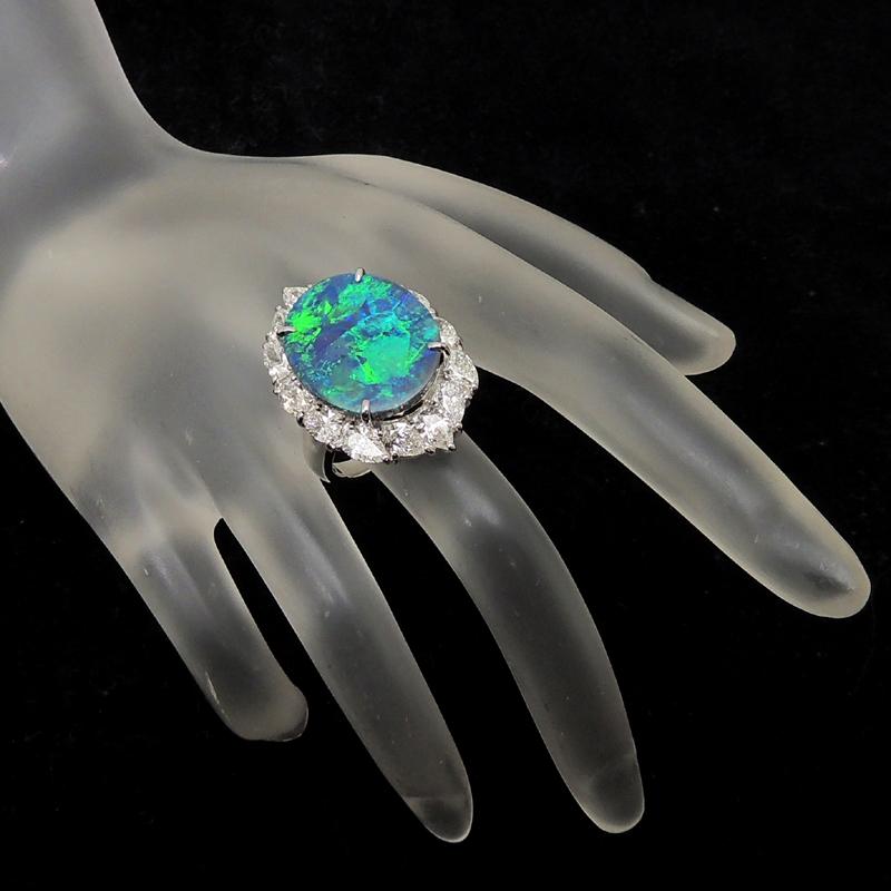 銀座店］Non Brand ノンブランド Pt900 8.48ct 天然 ブラック