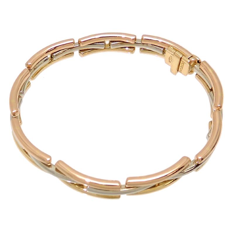 全国総量無料で ブルガリ 750yg 750wg 750pg 3カラーゴールド ブレスレット 750イエローゴールド Bvlgari レディース メンズ 中古 飯能本店 Dh レディースアクセサリー