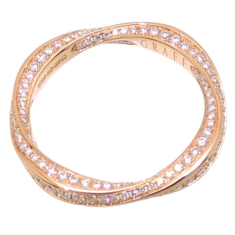 グラフ ［銀座店］GRAFF 750PG 0.66ct ダイヤモンド スパイラル RGR598