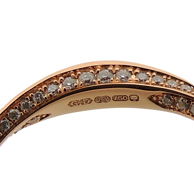 グラフ ［銀座店］GRAFF 750PG 0.66ct ダイヤモンド スパイラル RGR598