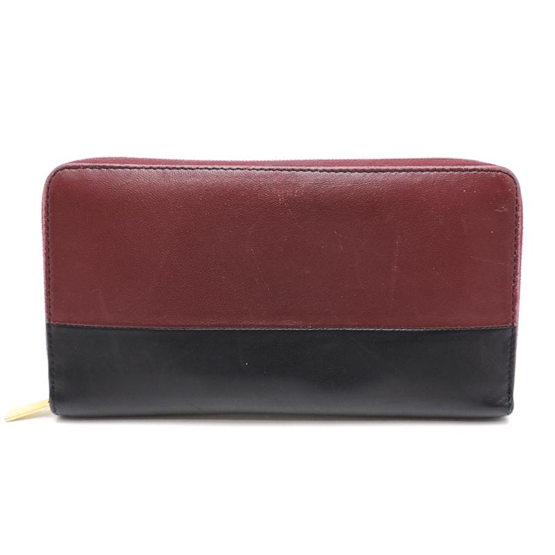 CELINE ［飯能本店］CELINE セリーヌ バイカラー ラウンド ジップ  