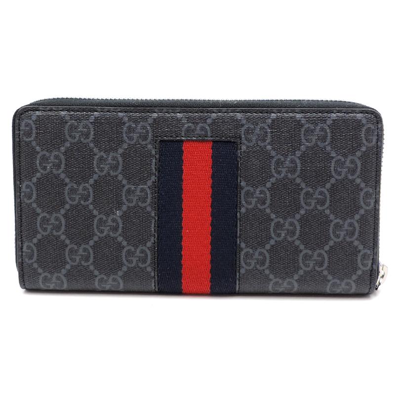 極美品‼️ グッチ 長財布 GGスプリーム ニューウェブ ラウンドファスナー 黒 楽天市場】グッチ GUCCI 長財布 メンズ GGスプリーム ラウンド