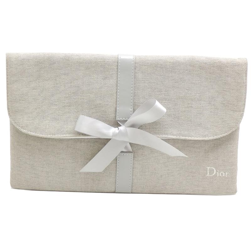 クリスチャンデオール ロゴ入りキャンバスポーチ Dior ロゴ キャンバスポーチ