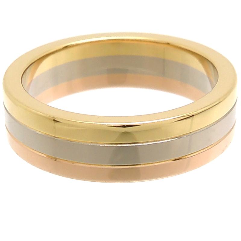 CartierカルティエK18スリーカラーウエディングリング 47号750