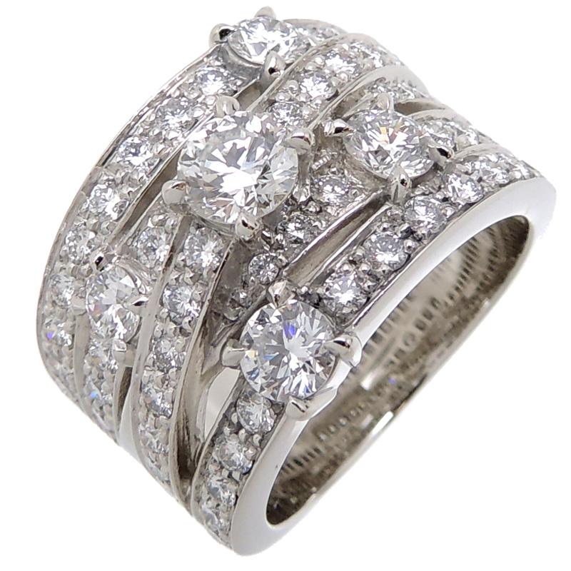 ジオメトリック・ハイブリッド・リング[ 18号 ] 10/15まで！ローン48回無金利】［銀座店］HARRY WINSTON ハリー