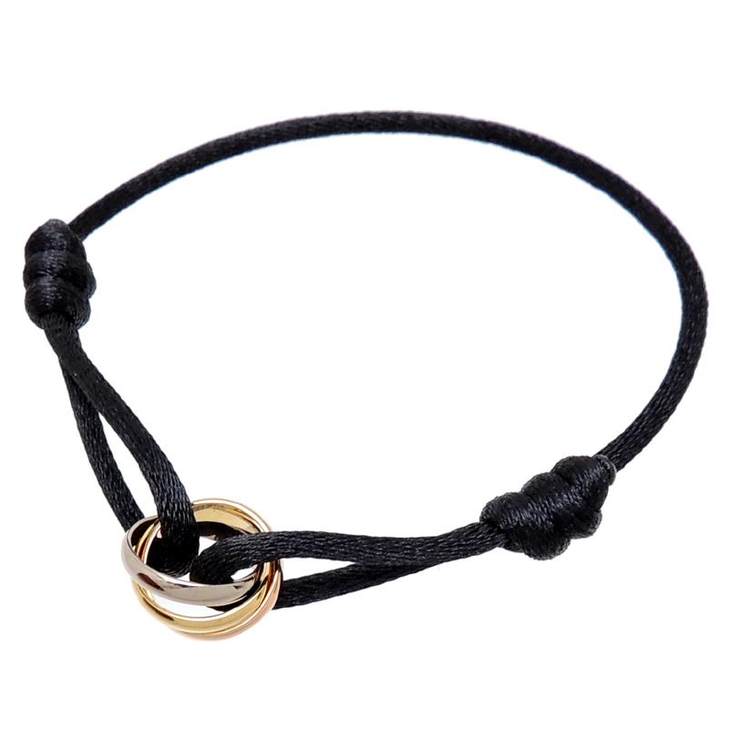 ビッグ割引 トリニティ カルティエ コード 銀座店 Dh 中古 レディース メンズ Cartier 750イエローゴールド ブレスレット レディースアクセサリー Meorboston Org