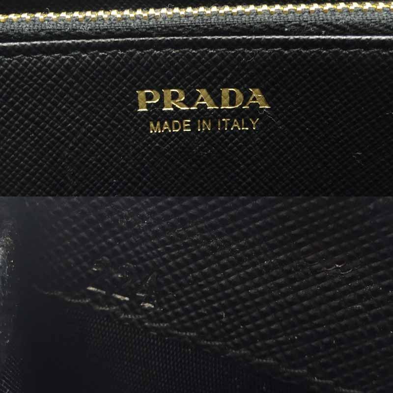 PRADA ［銀座店］PRADA プラダ リボン ラウンドファスナー財布 1ML506 