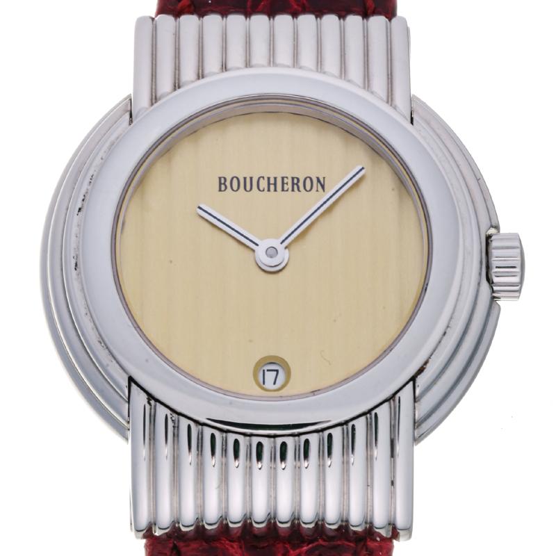 銀座店 Boucheron ブシュロン リフレ ラウンド デイト 腕時計 レディース Dh Dh Ds大黒屋 通販 Yahoo ショッピング