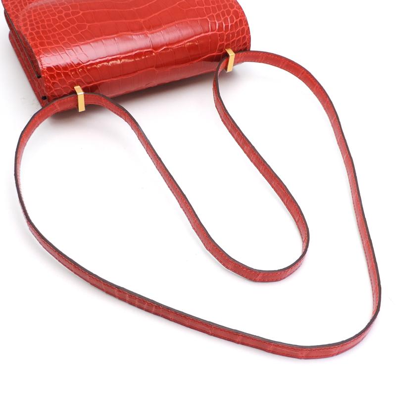 HERMES エルメス ショルダーバッグ サコ レザー レッド 赤 ゴールド金具 HERMES エルメス リディ ゴールド金具 ショルダーバッグ ボックス