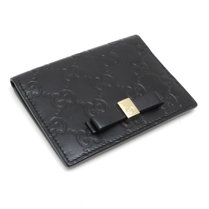 【ひぃやん】GUCCI シマ　ブラックレザー ケース GUCCI 【10/15まで！ローン48回無金利】［飯能本店］GUCCI