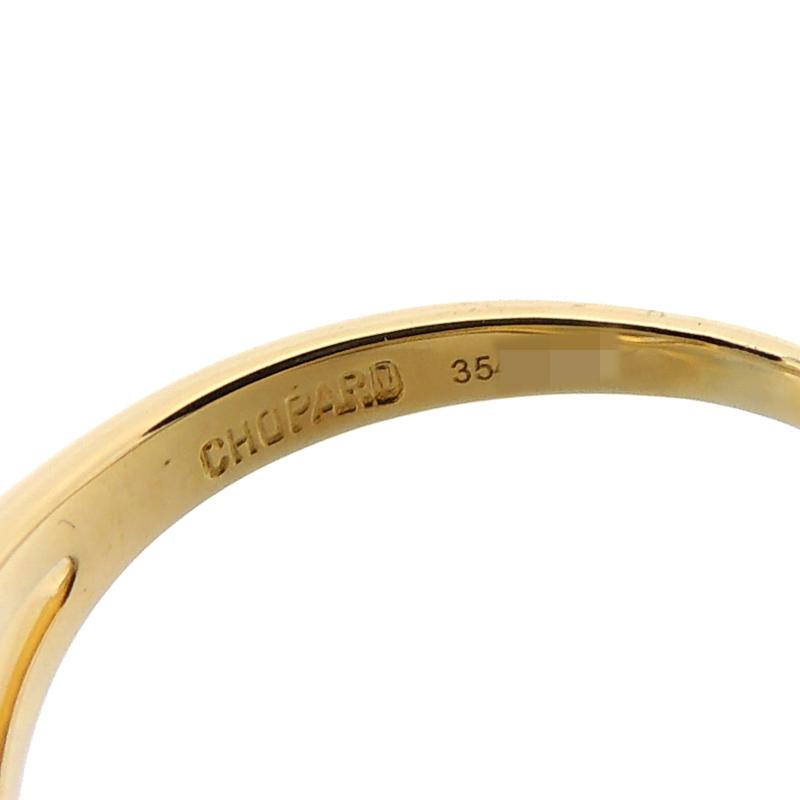 Chopard ダイヤモンド付きゴールドリング Chopard ショパール ハッピー ダイヤモンド オーバル リング