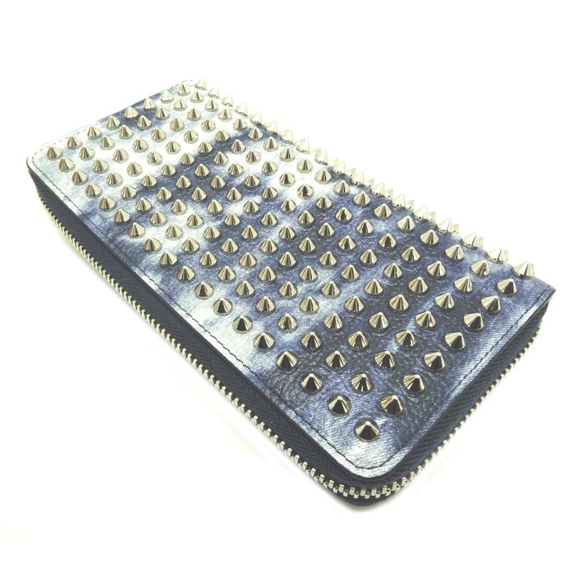 希少】クリスチャンルブタン パネトーネ デニム風 長財布 【公式通販】