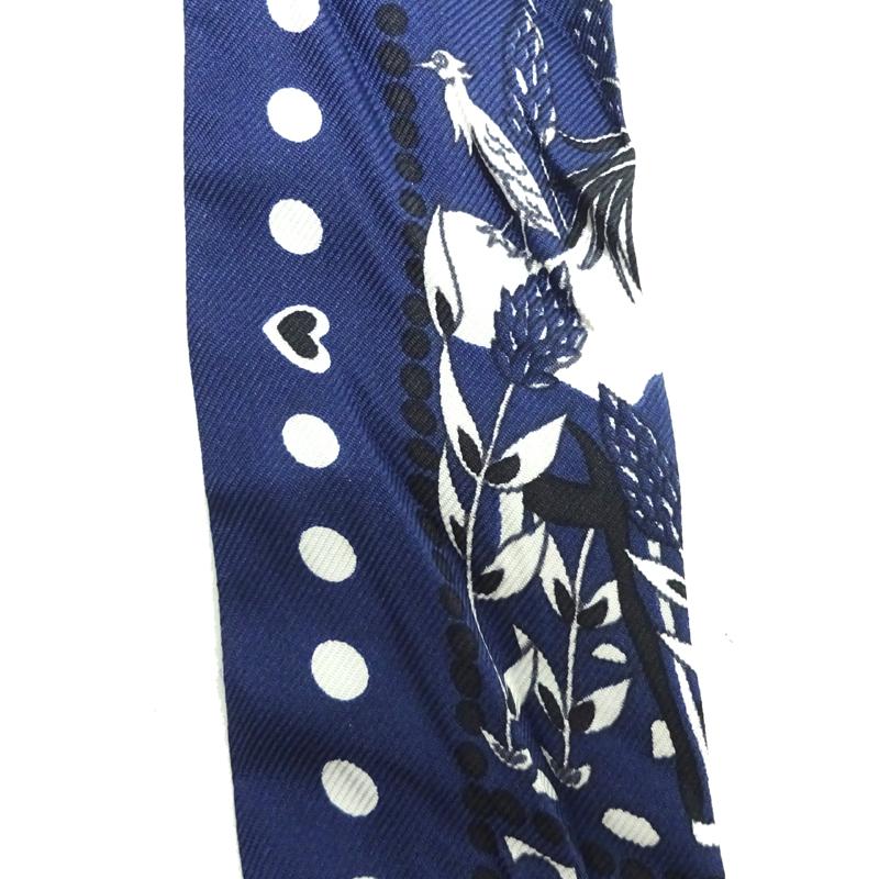 エルメスツイリー ENTRE CIEL ET MER 空と海の間【美品】 エルメス ツイリー Entre Ciel et mer Bandana 空と海の間
