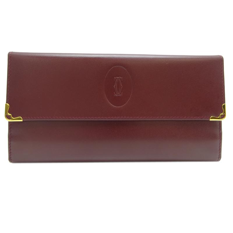 カルティエ ガマ口長財布 マストライン