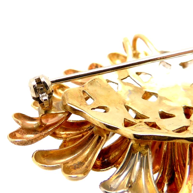 k18金 ．750．トレベール、ブローチ(未使用) N o.1340.