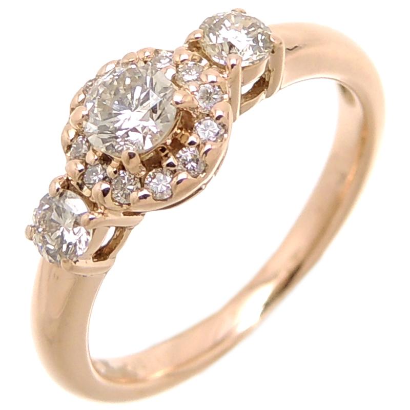 銀座店］Non Brand ノンブランド K18 0.21ct 0.31ct ダイヤモンド  