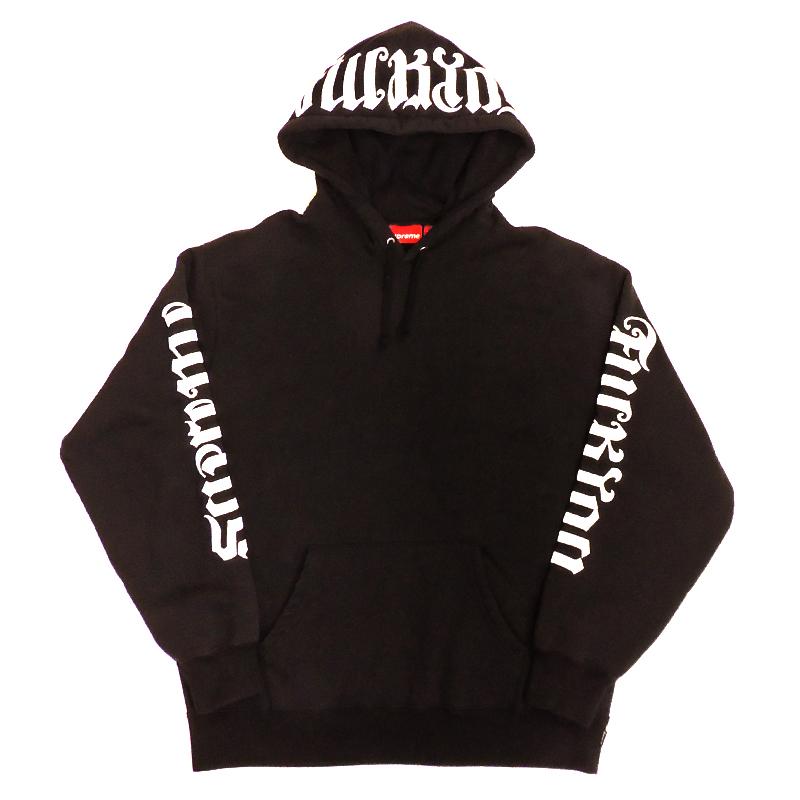 Supreme ブラック フーディM