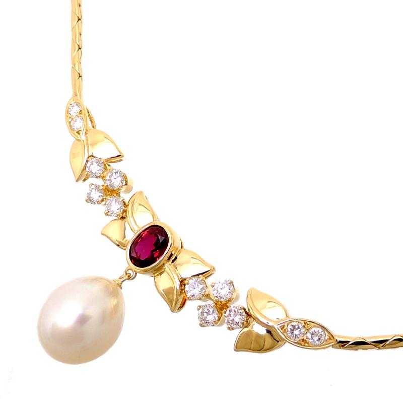 銀座店］MIKIMOTO ミキモト 0.85ct ルビー ダイヤモンド パール  