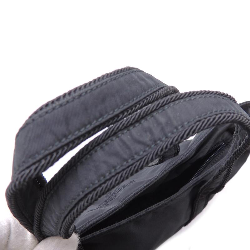 PRADA ハンドバッグ　レザー &ナイロン　NERO PRADA（プラダ） バッグ ハンドバッグ ショルダーバッグ レディース