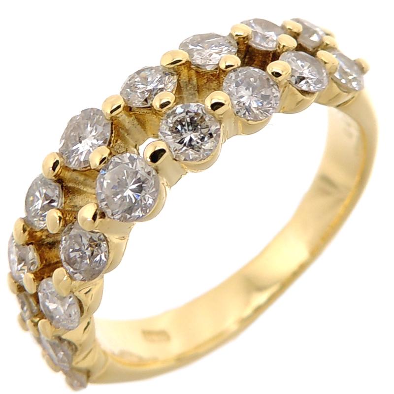 K18PGダイヤモンドリング　13号 K18PG / K18WG ダイヤモンドリング リングサイズ13号 サイズ変更