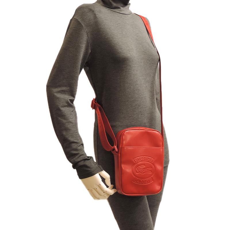 supreme LACOSTE コラボ ショルダーバッグ 赤 【公式通販】